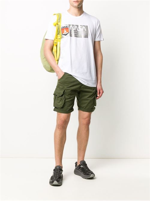 Pantalone cargo uomo Alpha Industries verde militare con patch Alpha Industries | 176203142